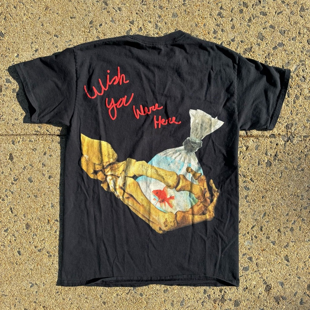 Travis Scott Astroworld Tour Official Merch Wish You Were Here Goldfish T-Shirt
